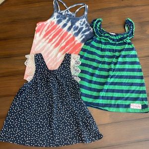 Girls size 8 and 7/8 summer tank bundle